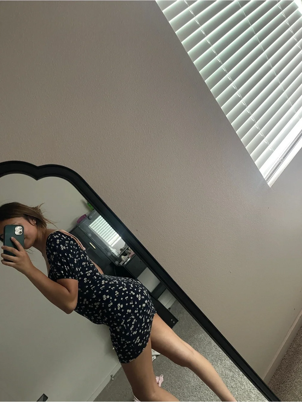 Windsor navy blue Floral Mini Dress
